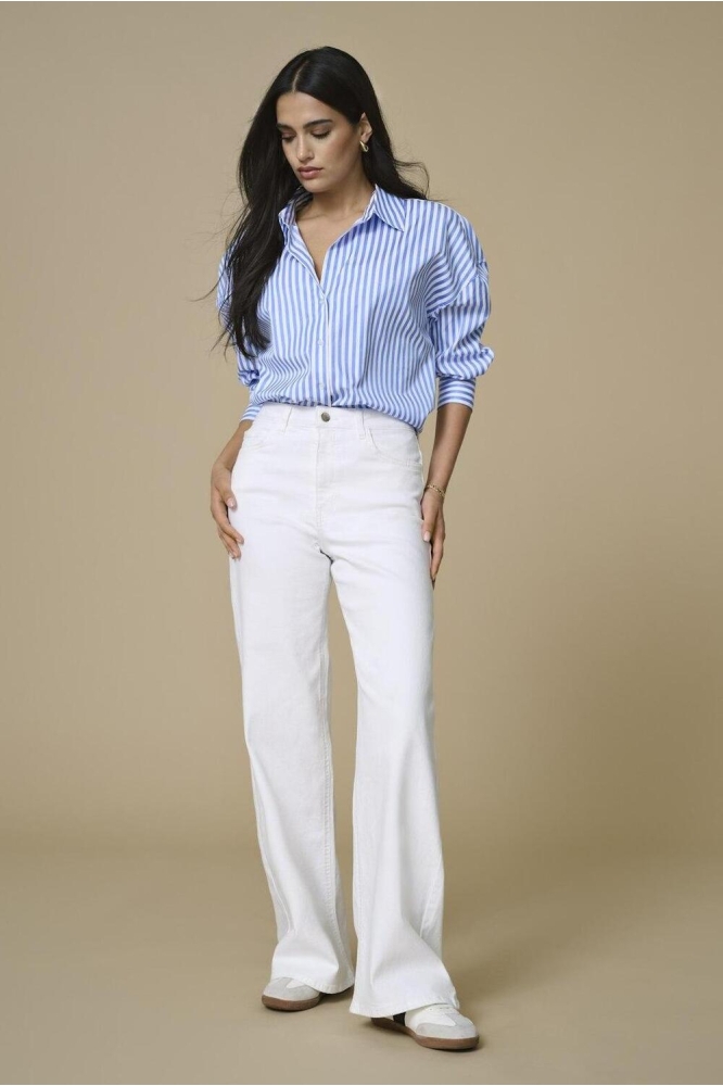 JDYFELINA-FINA HW WIDE WHITEJNS DNM 15347481 White Denim